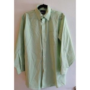 STAFFORD PERFORMANCE MAN'S SHIRT, THE SUPPER SHIRT CLASSIC FIT 16.5 COLOR GREEN.